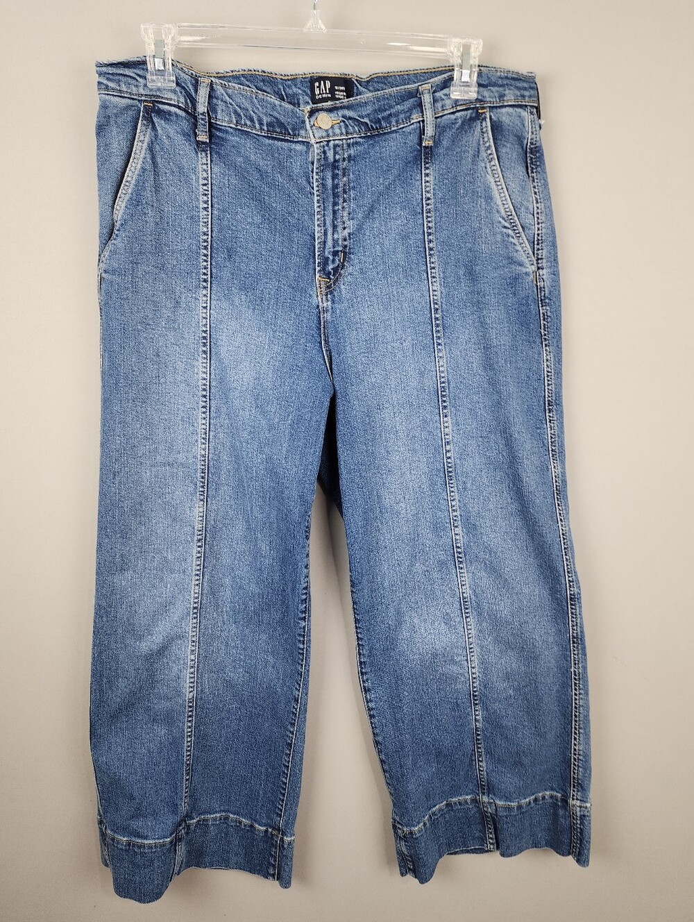 GAP Wide Leg Crop Jean High Rise Sz 18